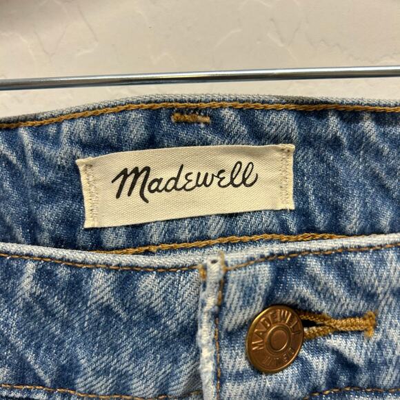 NWT Madewell Plus Curvy Relaxed Mid-Length Denim Shorts in Brockport Wash 22 - Picture 4 of 5